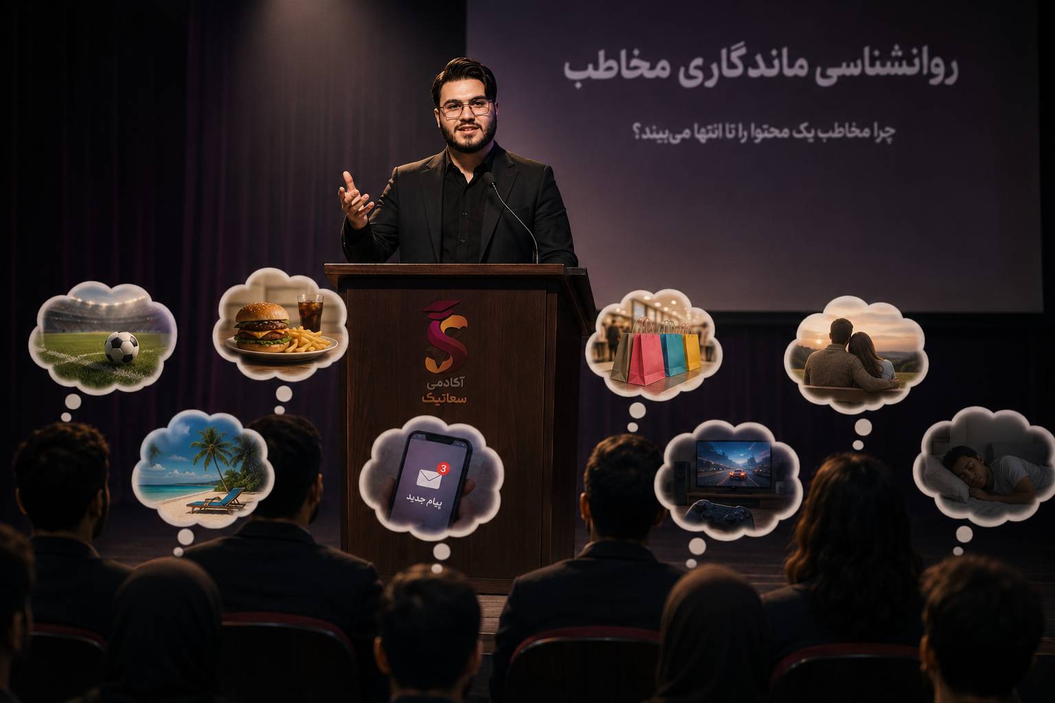 ماندگاری مخاطب بدون توجه به محتوا و ذهن پراکنده بی فایدس