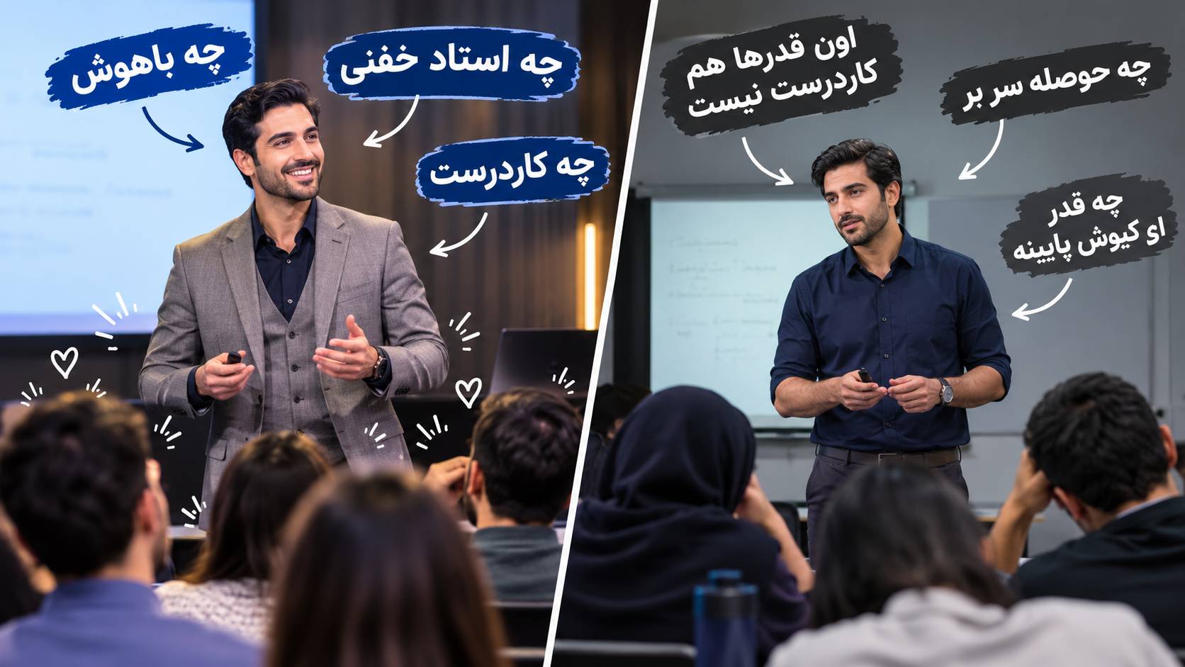 تاثیر جذابیت ظاهری در کنار عوامل دیگه میتونه متفاوت باشه