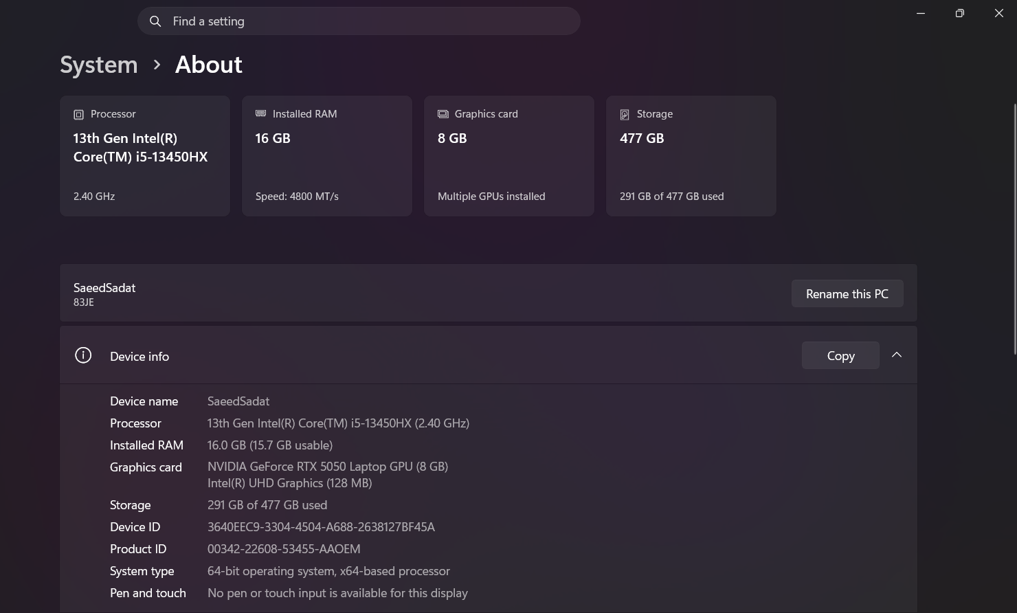 چک کردن مشخصات لپتاپ قبل از خرید لپ‌تاپ جدید